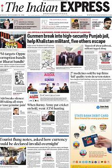 The Indian Express Delhi - November 28th 2016