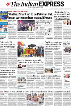 The Indian Express Delhi - April 11th 2022